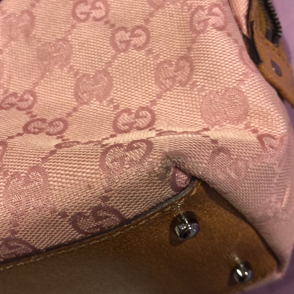 Gucci Pink GG Canvas Satchel, Great Condition❤️ - Picture 8 of 16